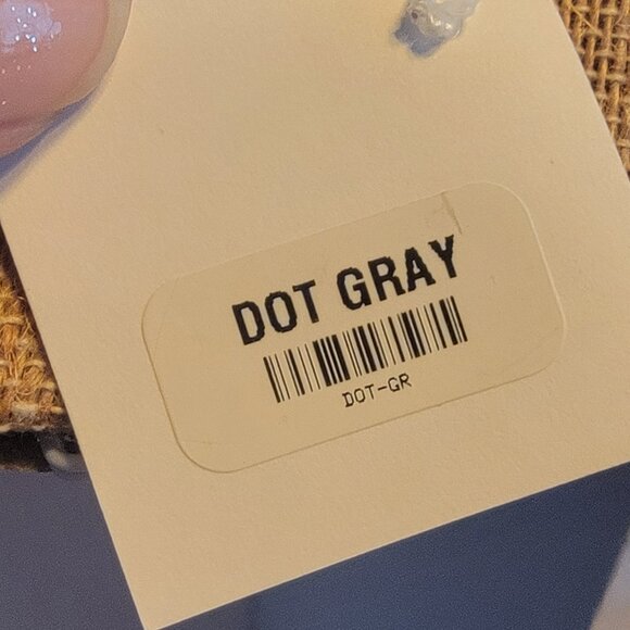 Meghan Browne Style Dot Gray Layered Look Bead & Chain Necklace - Picture 14 of 15